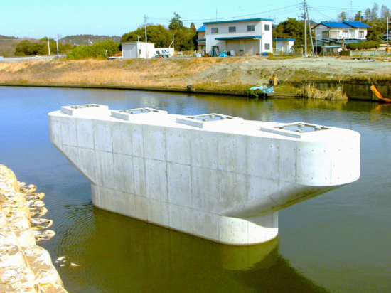 広域河川改修工事(栗山橋下部工事その2) 2010-02-28